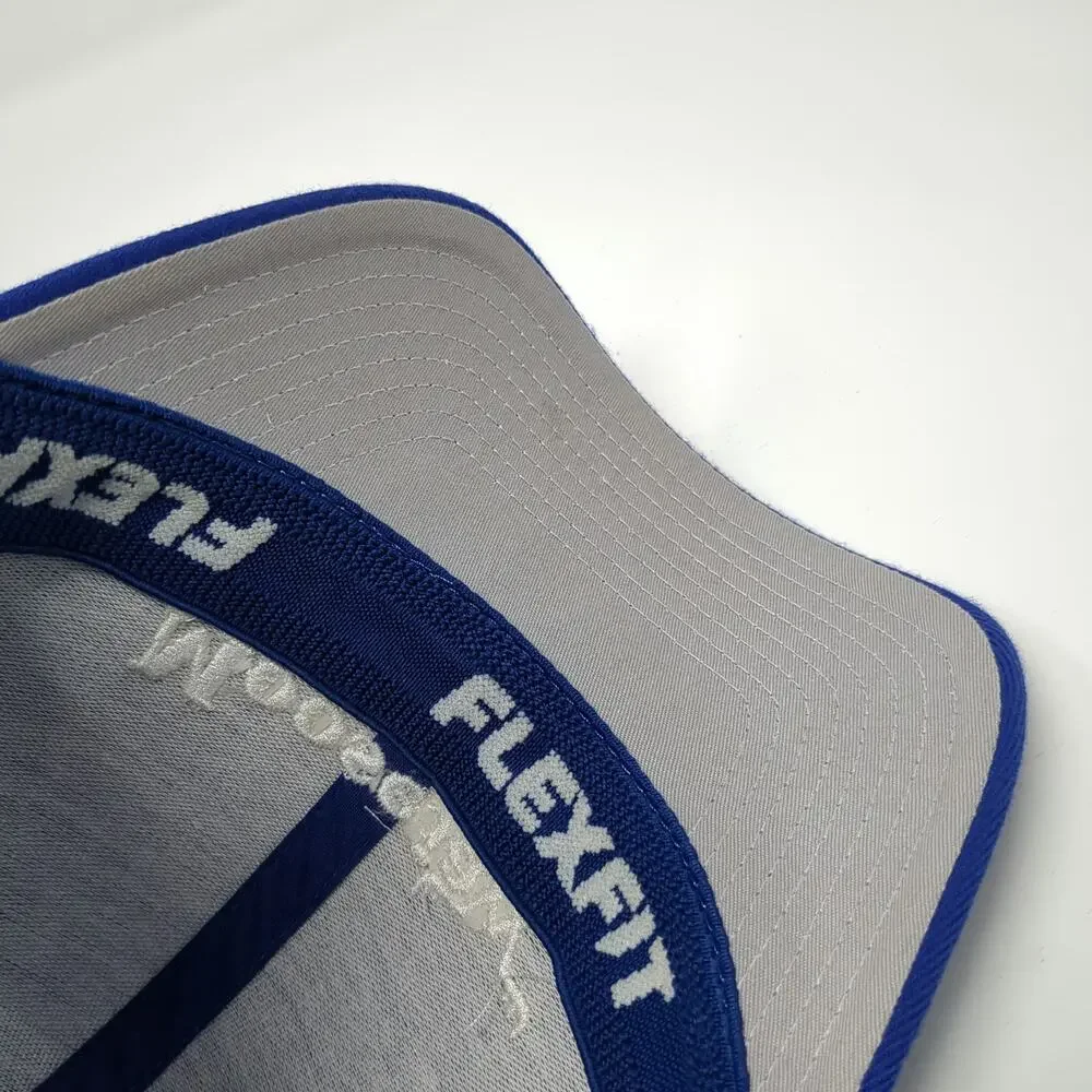 Flexfit Moosejaw Blue Baseball Cap One Size Embroidered Logo Outdoor Gear Hat